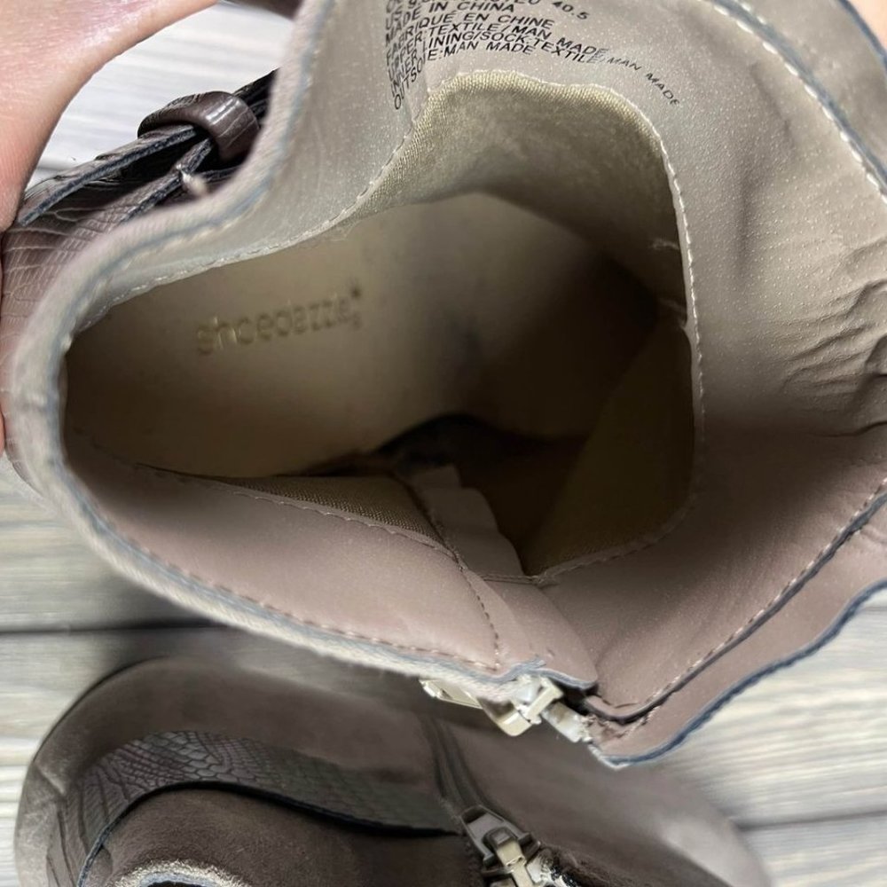 Booties Grey Women's Size 9.5 - Picture 6 of 9